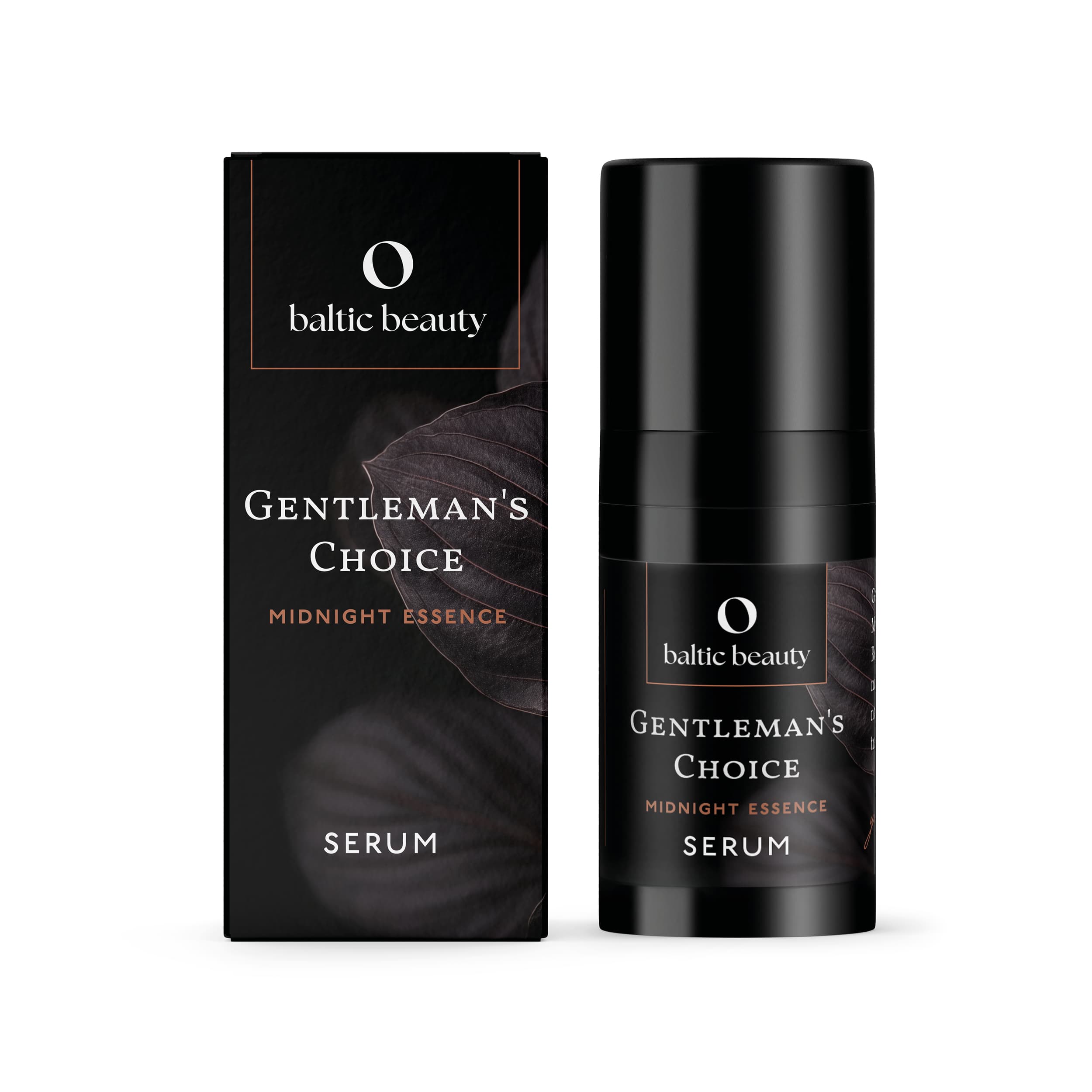 Midnight Essence Gesichtsserum im schwarzen Pumpspender